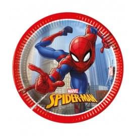8 PLATOS 20CM SPIDERMAN