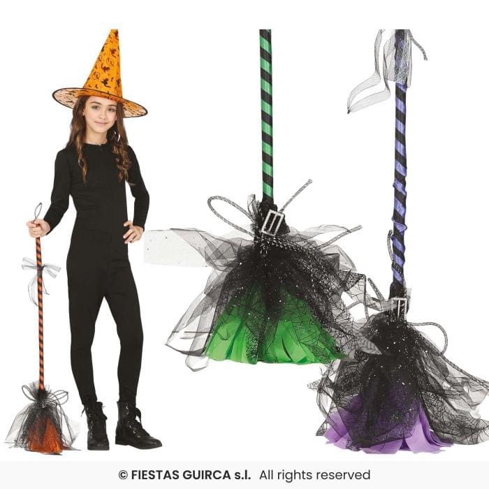 ESCOBA BRUJA SURTIDA 95 CMS.