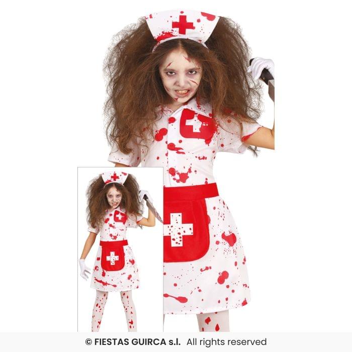 DISFRAZ ENFERMERA SANGRIENTA TALLA 7-9 AÑOS