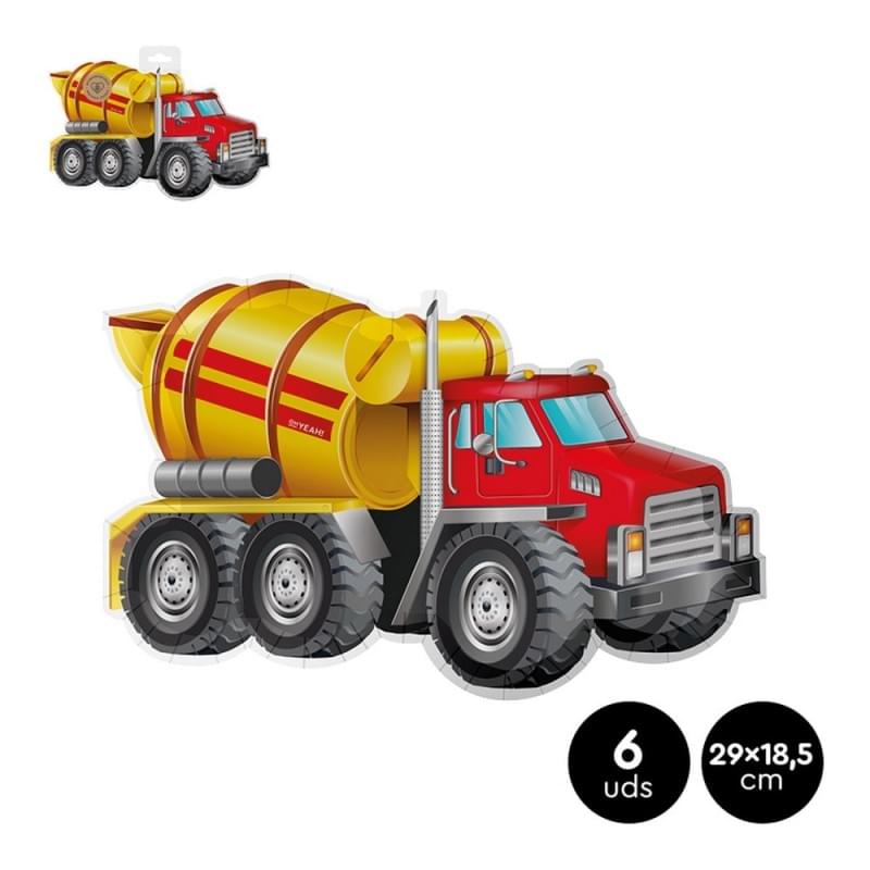 6 PLATOS CAMIÓN 29CMX18,5CM