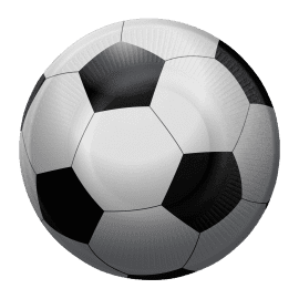 8 PLATOS 18CM FÚTBOL